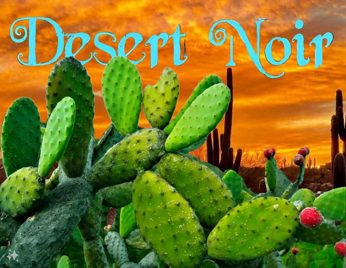 Nopal, Opuntia, prickly pear, cactus – Desert Noir