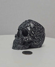 Load image into Gallery viewer, Sugar Skull, Hand-Painted 3D Printed Sugar Skulls – Decorative Planters