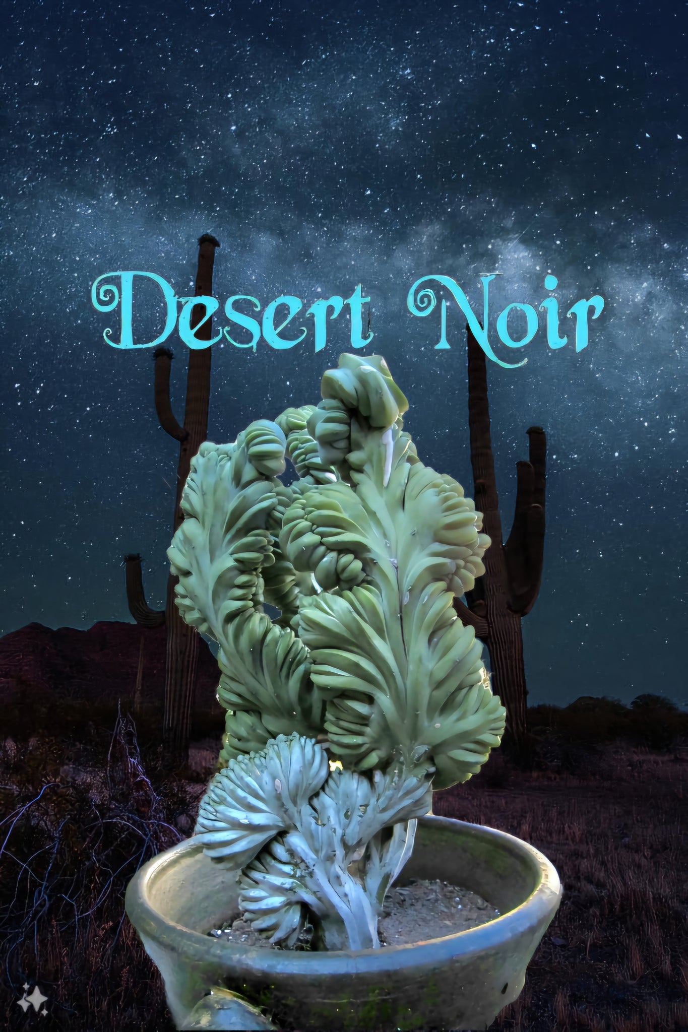 blue candle succulent Crested Blue Candle, myrtillocactus geometrizans cristata, Crested Blu – Desert Noir