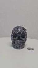 Load and play video in Gallery viewer, Sugar Skull, Hand-Painted 3D Printed Sugar Skulls – Decorative Planters
